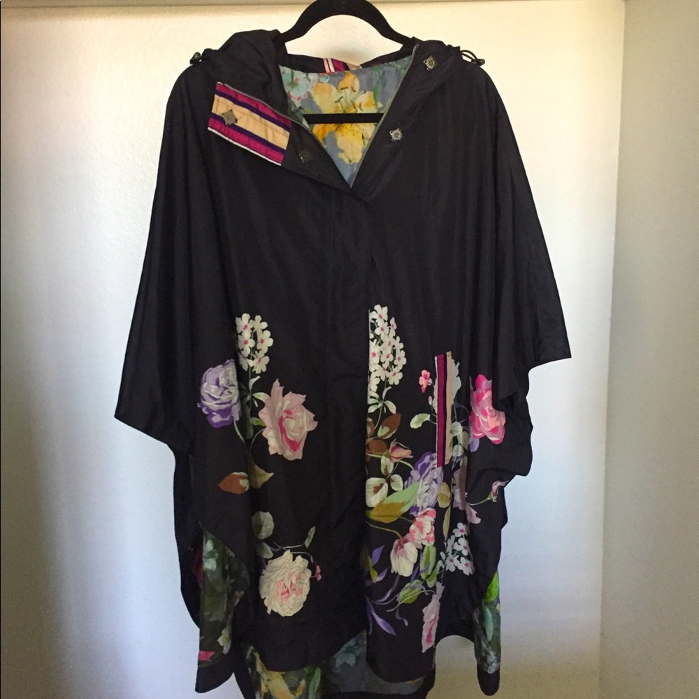 “Johnny Was” Reversible Rain Poncho